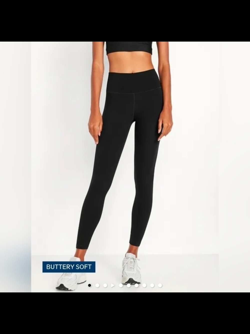 4-Pack Old Navy Studio Smooth 7/8 Leggings- Black, Navy, Brown, Olive - Picture 12 of 16